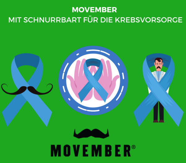 Grafik Movember - Mit Schnurrbart fr die Krebsvorsorge